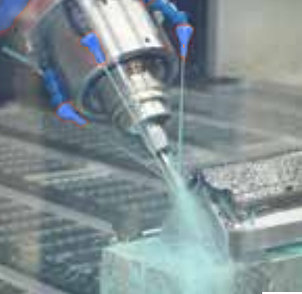 Carbon fibre composite part cut by waterjet