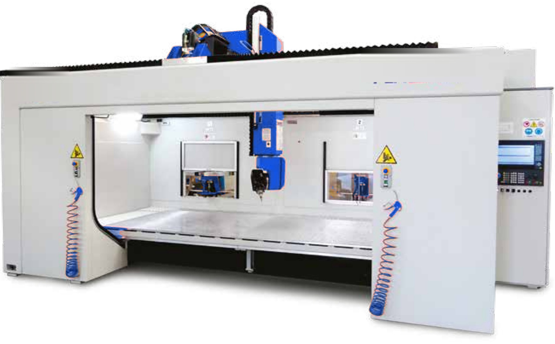 Compact machining centre with total enclosure