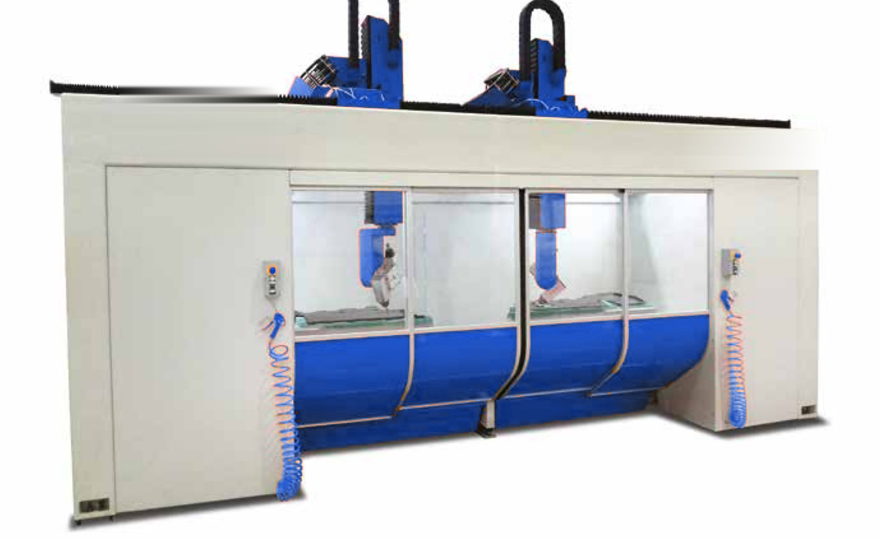 EnviroGlobal 5-axis gantry CNC machining centre with full enclosure