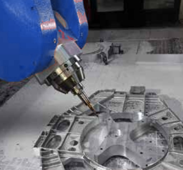 Milling of an aluminium block