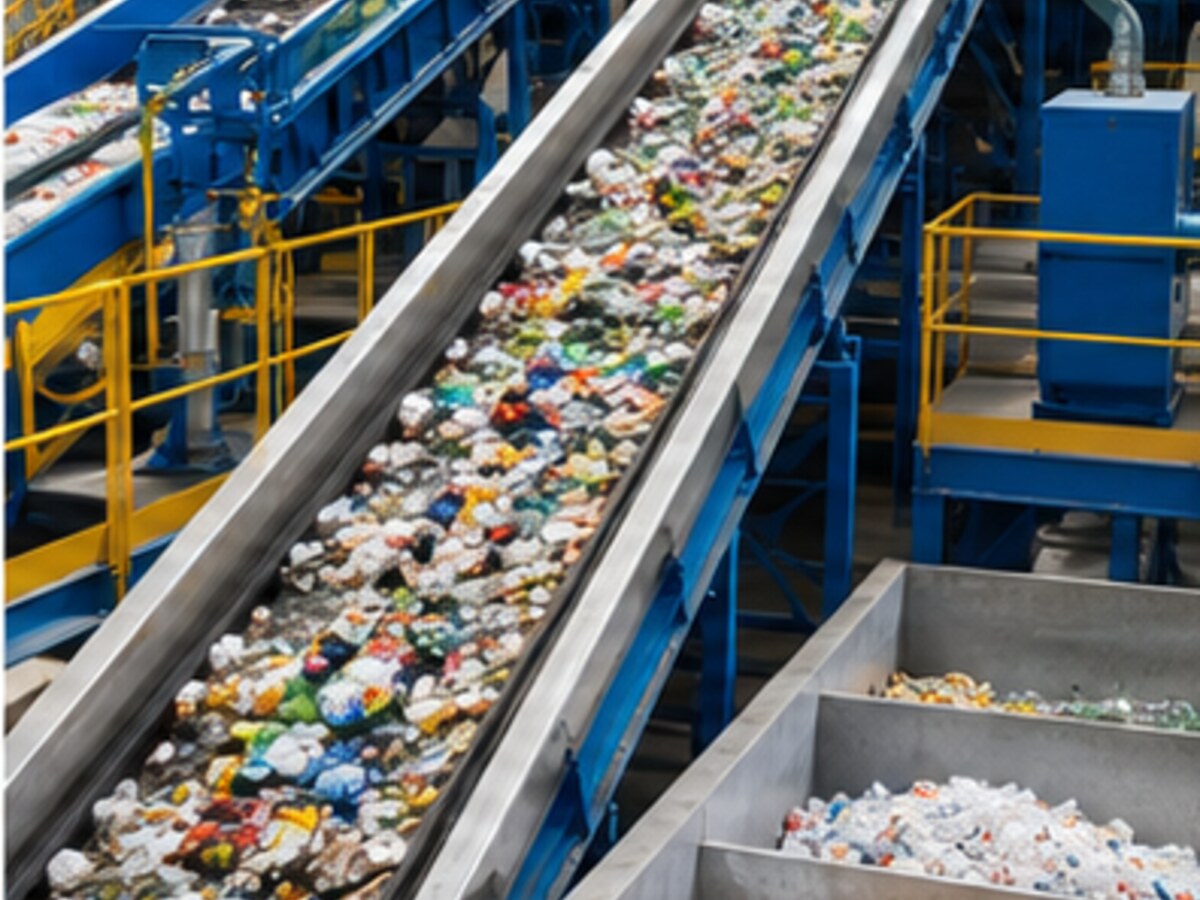 Organised solid-waste sorting and recycling facility